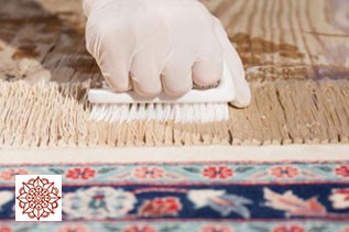 پاک کردن زردی از ریشه فرش و سجاده فرش