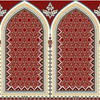 فرش مسجدکد 354 رنگ روناسی