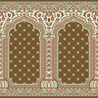 فرش مسجد طرح700کد302گردویی