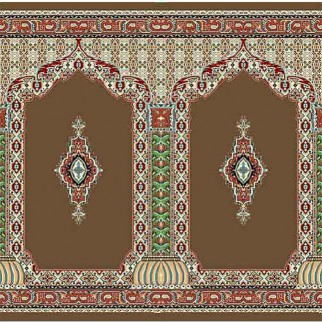 فرش محرابی مسجدی کد 352 گردویی