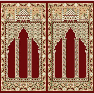 قالی مسجدی 700 شانه کد 424 روناسی