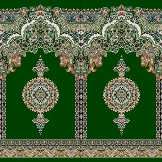  فرش مسجد 700 ورژن کد309  سبز
