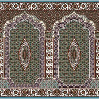 فرش مسجدی طرح700 کد 372 آبی